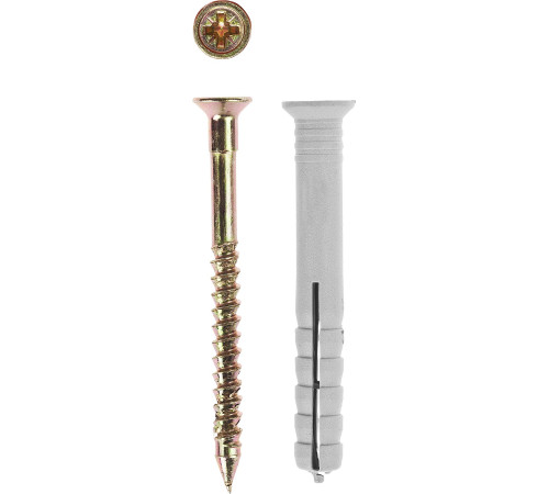 ЗУБР 8 х 140 мм, потайной бортик, 500 шт, дюбель-гвоздь (4-301340-08-140) купить  в Сочи