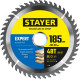 STAYER Expert, 185 x 30/20 мм, 48Т, точный рез, пильный диск по дереву (3682-185-30-48) купить  в Сочи