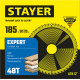 STAYER Expert, 185 x 30/20 мм, 48Т, точный рез, пильный диск по дереву (3682-185-30-48) купить  в Сочи
