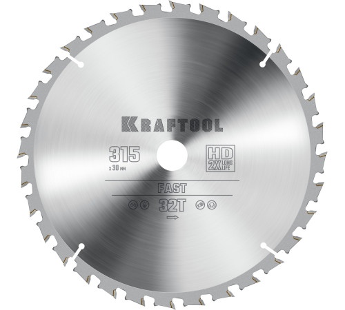 KRAFTOOL Fast, 315 х 30 мм, 32Т, пильный диск по дереву (36950-315-30) купить в Сочи KRAFTOOL Fast, 315 х 30 мм, 32Т, пильный диск по дереву (36950-315-30) купить в Сочи