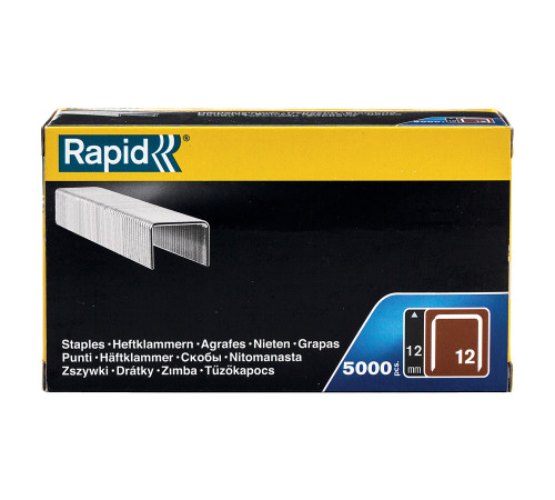 RAPID тип 80, 12 мм, 5000 шт, тонкие широкие скобы (40100520) купить в Сочи RAPID тип 80, 12 мм, 5000 шт, тонкие широкие скобы (40100520) купить в Сочи