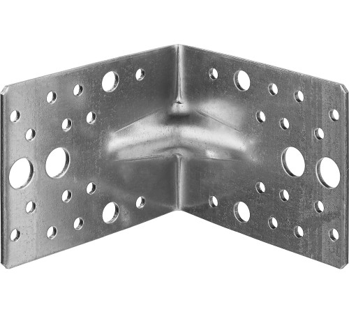 ЗУБР УКУ-2.5, 80 x 100 x 100 x 2.5 мм, цинк, усиленный крепежный уголок (31011-100) купить  в Сочи