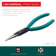 KRAFTOOL Kraft Mini, 140 мм, прецизионные тонкогубцы (220017-3-14) купить в Сочи