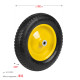 GRINDA WP-16, 3.25″ х 360 мм, для тачек (арт. 422396, 422399), стальной диск, подшипник - 16 мм, пневматическое колесо (422405) купить в Сочи