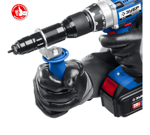 ЗУБР НР-М8, М3 - М8, насадка-заклепочник на шуруповерт, Профессионал (31221) купить  в Сочи