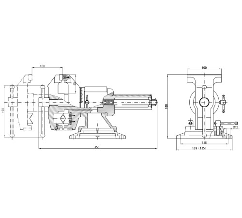 ЗУБР ЭКСПЕРТ-3D, 100 мм, многофункциональные слесарные тиски (32712-100) купить  в Сочи ЗУБР ЭКСПЕРТ-3D, 100 мм, многофункциональные слесарные тиски (32712-100) купить  в Сочи