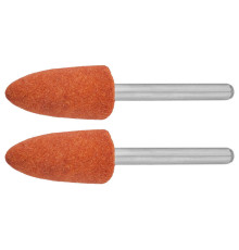 ЗУБР 2 шт, 9.5 x 19.0 х 3.2 мм, L 45 мм, P 120, набор абразивных шлифовальных конусов (35912)