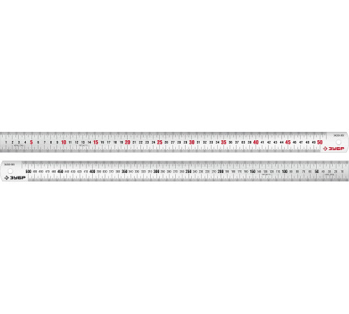 ЗУБР Про-50, длина 0.50 м, усиленная нержавеющая линейка, Профессионал (34280-050) купить  в Сочи