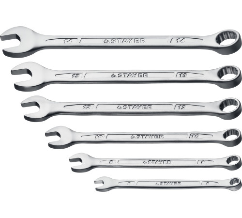 STAYER HERCULES, 6 шт, 6 - 14 мм, набор комбинированных гаечных ключей, Professional (27085-H6) купить в Сочи STAYER HERCULES, 6 шт, 6 - 14 мм, набор комбинированных гаечных ключей, Professional (27085-H6) купить в Сочи