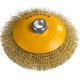 STAYER 125 мм, витая стальная латунированная проволока 0.3 мм, коническая щетка-крацовка для УШМ, Professional (35133-125) купить  в Сочи
