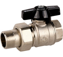 ЗУБР d 3/4″, ручка ″бабочка″, ″мама-папа″, полнопроходной шаровой кран с накидной гайкой (4-51327-C-3/4)