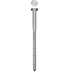 Шурупы ШДШ с шестигранной головкой (DIN 571), 140 х 8 мм, 2 шт, ЗУБР