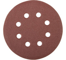 Круг шлифовальный универсальный STAYER ″MASTER″ из абразивной бумаги на велкро основе, 8 отверстий, Р100, 125мм, 5шт