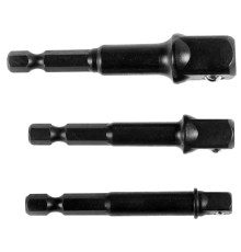 KRAFTOOL 3 шт, набор адаптеров для торцовых головок (26775-H3) KRAFTOOL 3 шт, набор адаптеров для торцовых головок (26775-H3)