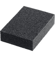 STAYER Р80, 100 х 68 х 26 мм, водостойкая, четырехсторонняя шлифовальная губка (3560-2)