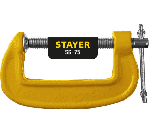 STAYER SG-75, 75 мм, чугунная струбцина G (3215-075) купить  в Сочи STAYER SG-75, 75 мм, чугунная струбцина G (3215-075) купить  в Сочи