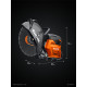 KRAFTOOL 3700 Вт, 350 мм, без диска, бензорез по бетону (бетонорез) (K770-14) купить  в Сочи