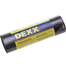 DEXX 60 л, 20 шт, черные, мусорные мешки (39150-60)