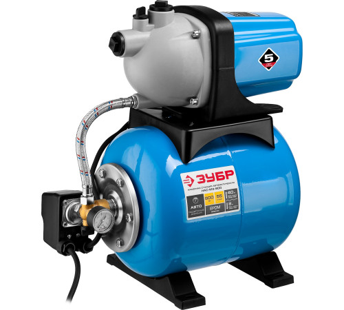 ЗУБР 800 Вт, бак 20 л, автоматическая насосная станция (НАС-М3-800) купить  в Сочи