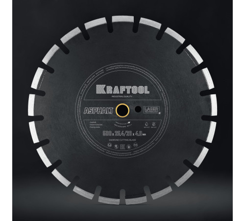KRAFTOOL ASPHALT 500 мм (25.4/20 мм, 12х4.0 мм), алмазный диск (36687-500) купить в Сочи KRAFTOOL ASPHALT 500 мм (25.4/20 мм, 12х4.0 мм), алмазный диск (36687-500) купить в Сочи