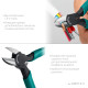 KRAFTOOL Kraft Mini, чистый рез 115 мм, прецизионные бокорезы (220017-6-11) для монтажа и демонтажа крепежных элементов