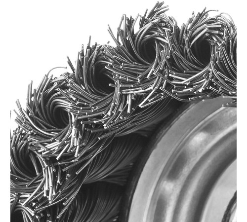 ЗУБР 80 мм, жгутированная стальная проволока 0.5 мм, усиленная чашечная щетка-крацовка для УШМ, Профессионал (3527-080) купить  в Сочи