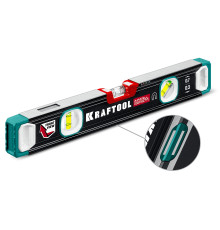 KRAFTOOL A-RATE CONTROL, 400 мм, точность 0.3 мм/м, с зеркальным глазком, сверхпрочный магнитный уровень (34988-40)