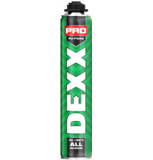 DEXX PRO, 750 мл, пистолетная, всесезонная, выход до 30 л, монтажная пена (41126)