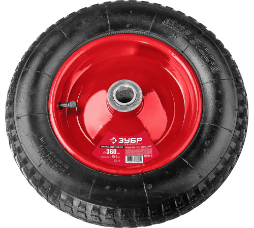 ЗУБР КП-2, 3.25″ х 360 мм, для тачек (арт. 39950 39952), стальной диск, подшипник - 25,4 мм, пневматическое колесо (39955-2) купить  в Сочи