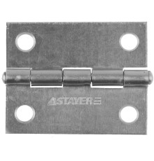 STAYER 50 x 38 х 1.25 мм, цвет белый цинк, карточная петля (37611-50-1)