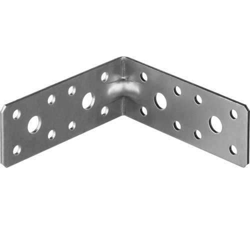 ЗУБР УКУ-2.0, 35 x 90 x 90 x 2 мм, цинк, усиленный крепежный уголок (310116-35-090) купить  в Сочи