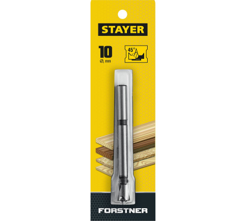 STAYER Forstner, 10 мм, ДСП, cверло Форстнера по дереву (29985-10) купить  в Сочи