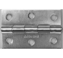 STAYER 75 x 50 х 1.6 мм, цвет белый цинк, карточная петля (37611-75-1)