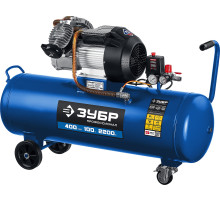 ЗУБР 400 л/мин, 100 л, 2200 Вт, масляный компрессор, Профессионал (КПМ-400-100)