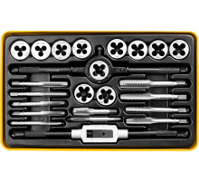 STAYER MaXCut, 24 предмета, легированная сталь, набор метчиков и плашек (28020-H24)