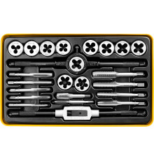 STAYER MaXCut, 24 предмета, легированная сталь, набор метчиков и плашек (28020-H24)