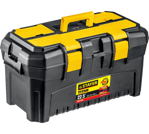 STAYER TITAN-22, 580 x 320 x 280 мм, (22″), пластиковый ящик для инструментов (38016-22) купить  в Сочи