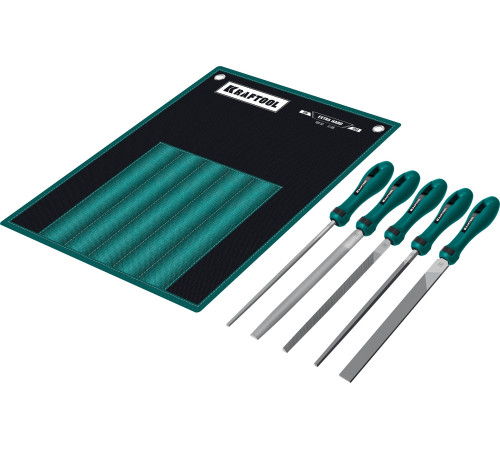 KRAFTOOL ALLIGATOR набор напильников, двухкомпонентная рукоятка, 200 мм купить  в Сочи