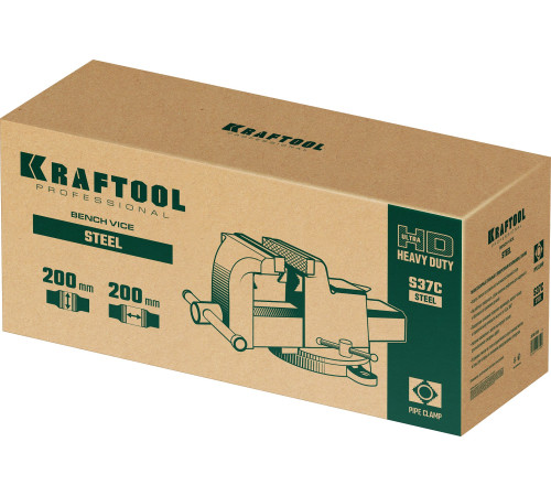 KRAFTOOL STEEL, 200 мм, стальные слесарные тиски (32701-200) купить в Сочи KRAFTOOL STEEL, 200 мм, стальные слесарные тиски (32701-200) купить в Сочи