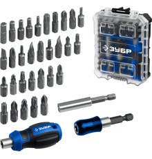 ЗУБР Компакт 34 предм., система стыковки Z-БОКС, набор: отвертка с насадками, Профессионал (25173)