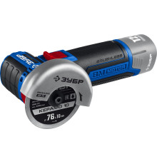 ЗУБР 12 В, d76 мм, без АКБ (тип Т7), бесщеточная УШМ, Профессионал (AB-76)