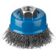 ЗУБР 60 мм, витая, стальная проволока 0.3 мм, чашечная щетка-крацовка для УШМ, Профессионал (35261-060) купить  в Сочи