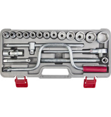НИЗ Шоферский инструмент №3, 19 предм., 1/2″, набор торцовых головок в пластиковом кейсе (2761-30)