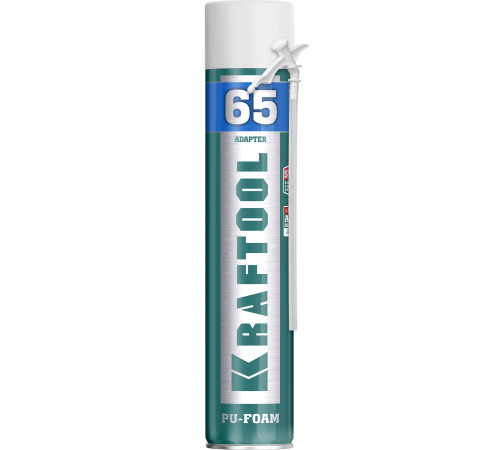 KRAFTOOL ADAPTER 65, 750 мл, адаптерная, всесезонная, SVS, не залипающий клапан, выход до 45 л, монтажная пена (41175) купить в Сочи KRAFTOOL ADAPTER 65, 750 мл, адаптерная, всесезонная, SVS, не залипающий клапан, выход до 45 л, монтажная пена (41175) купить в Сочи