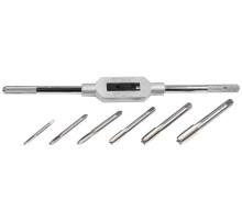 ЗУБР 7 предм., сталь 9ХС, набор метчиков на карточке (28126-H7)