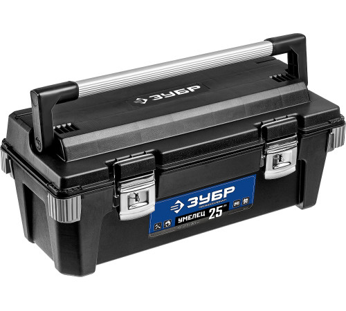 ЗУБР УМЕЛЕЦ-25, 650 x 275 x 265 мм, (25″), пластиковый ящик для инструментов, Профессионал (38141-25) купить  в Сочи