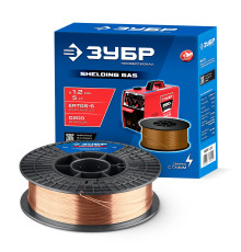 ЗУБР О-СП, d 1.2 мм, 5 кг, омеднённая сварочная проволока, тип ER70S-6 (аналог Св-08Г2С-О), Профессионал (40075-1.2-5)