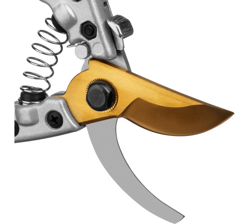 GRINDA G-13, 205 мм, закаленные лезвия, титановое покрытие, алюминиевые рукоятки, плоскостной секатор (423113) купить  в Сочи