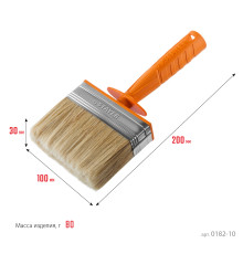STAYER Universal MINI, 3 х 10 см, светлая натуральная щетина, пластмассовый корпус, все виды ЛКМ, макловица, Professional (0182-10)