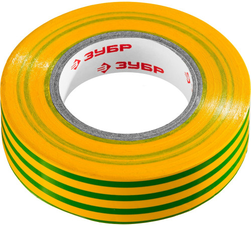 ЗУБР ЭЛЕКТРИК-20, 19 мм х 20 м, 6 000 В, желто-зеленая, не поддерживает горение, изолента ПВХ, Профессионал (1234-6) купить  в Сочи